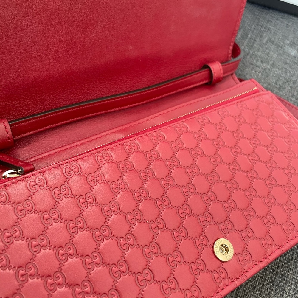 Gucci Guccissima WOC red burgundy - Picture 9 of 15